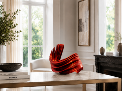 Katz Studio Spiral Bowl Abstract Sculptural Bowl by Katz Studio