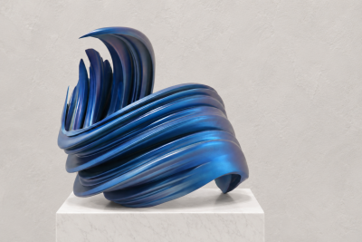 Katz Studio Spiral Bowl Abstract Sculptural Bowl by Katz Studio