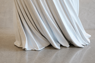 Katz Studio Twirl Sculptural Table Available in Foyer and Side Table Sizes by Katz Studio