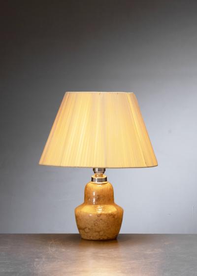 Kauklahti Glassworks Kauklahti amber glass table lamp