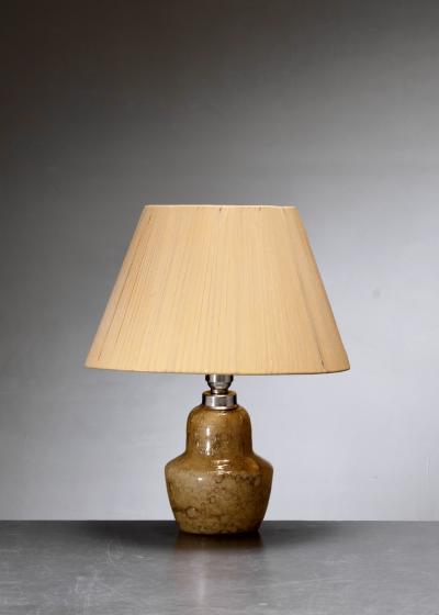 Kauklahti Glassworks Kauklahti amber glass table lamp