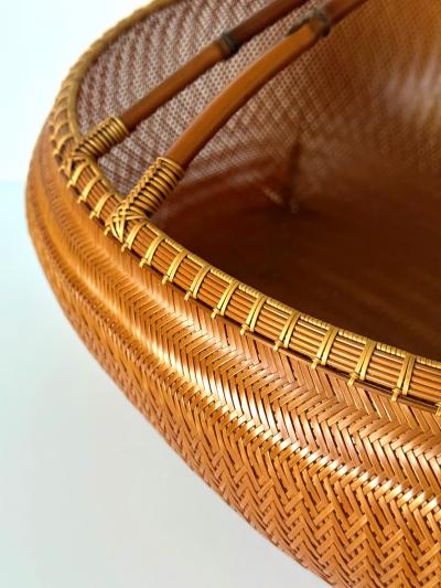Kawano Shoko Large Contemporary Japanese Bamboo Sculptural Basket Kawano Shoko