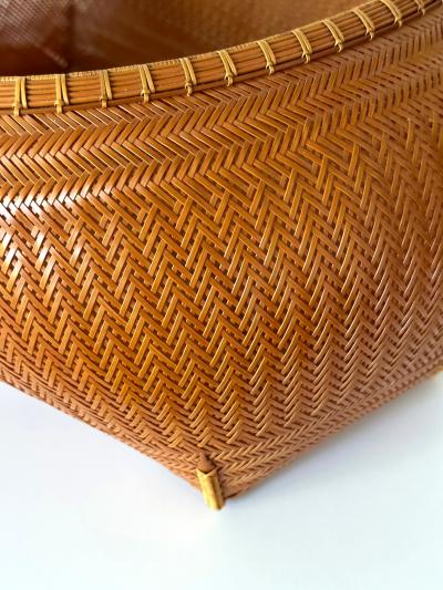 Kawano Shoko Large Contemporary Japanese Bamboo Sculptural Basket Kawano Shoko