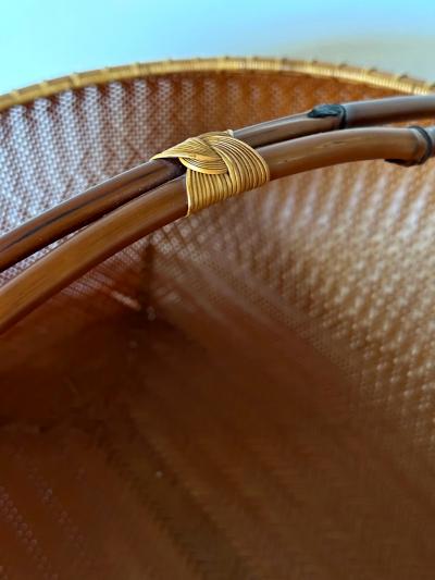Kawano Shoko Large Contemporary Japanese Bamboo Sculptural Basket Kawano Shoko