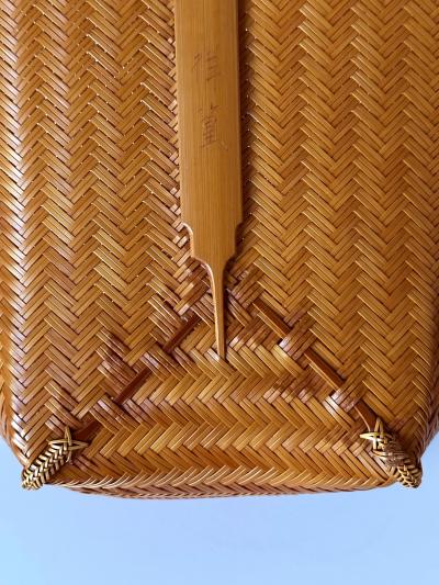 Kawano Shoko Large Contemporary Japanese Bamboo Sculptural Basket Kawano Shoko