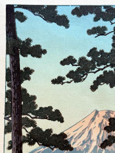 Kawase Hasui Japanese Woodblock Print Evening at Tago Bay by Kawase Hasui