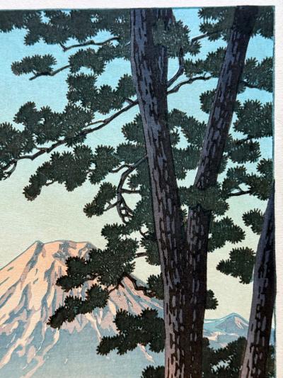 Kawase Hasui Japanese Woodblock Print Evening at Tago Bay by Kawase Hasui