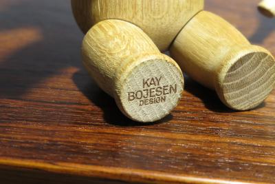 Kay Bojesen Pair Kay Bojesen White Oak Elephants Iconic Danish Wooden Toy