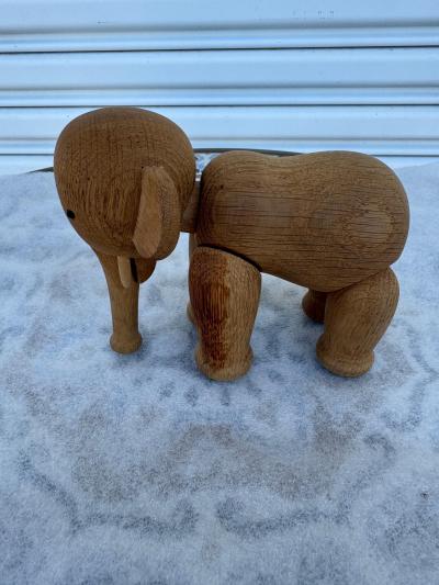 Kay Bojesen Vintage Wood Articulated Elephant by Kay Bojesen Made in Denmark