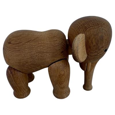 Kay Bojesen Vintage Wood Articulated Elephant by Kay Bojesen Made in Denmark