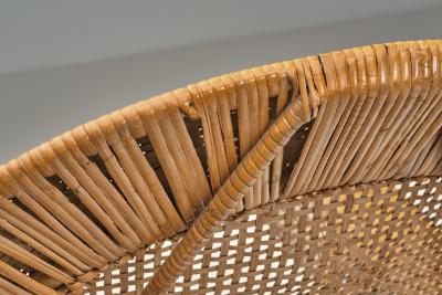 Kay Fisker Rattan Canton Chair by Kay Fisker for Robert Wengler Denmark ca 1960s