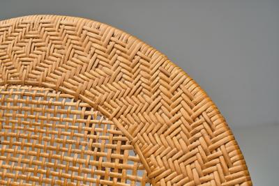 Kay Fisker Rattan Canton Chair by Kay Fisker for Robert Wengler Denmark ca 1960s