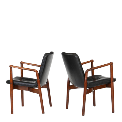 Kay Korbing 1958 Kay Korbing FK series armchair in black leather Denmark