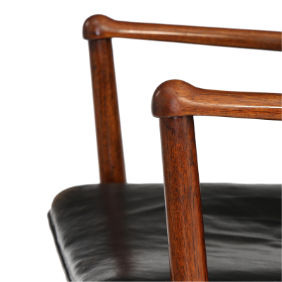 Kay Korbing 1958 Kay Korbing FK series armchair in black leather Denmark