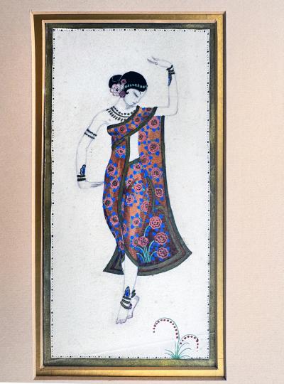 Kay Nielsen Hindu Dancer Costume design Illustration for Aladdin