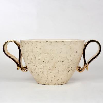 Kaza Ceramic and Gilt Vase Circa 1930