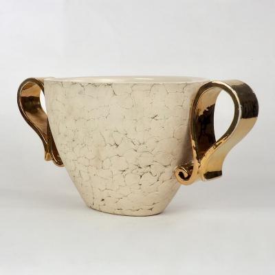 Kaza Ceramic and Gilt Vase Circa 1930