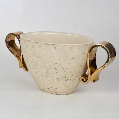 Kaza Ceramic and Gilt Vase Circa 1930