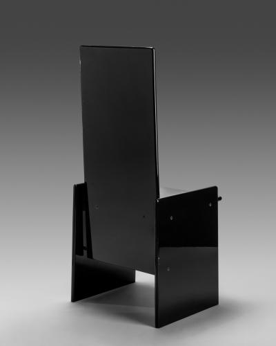 Kazuhide Takahama Kazuhide Takahama Kazuki chair in black lacquered wood for Gavina Simon 1970