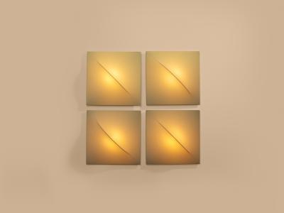Kazuhide Takahama Set of six Kazuhide Takahama Saori wall lights 1970s