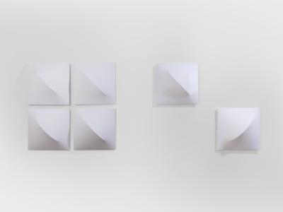 Kazuhide Takahama Set of six Kazuhide Takahama Saori wall lights 1970s