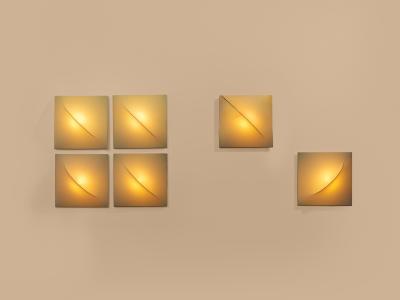 Kazuhide Takahama Set of six Kazuhide Takahama Saori wall lights 1970s