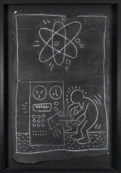 Keith Haring Atomic Computer Man Printed Man
