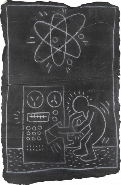 Keith Haring Atomic Computer Man Printed Man