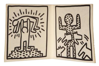 Keith Haring Coloring Book signed