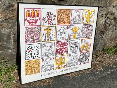 Keith Haring KEITH HARING ONE MAN SHOW GALLERY POSTER 1982