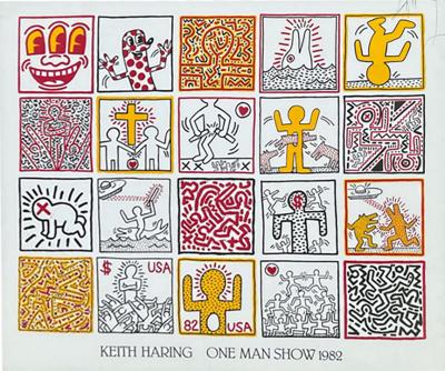 Keith Haring KEITH HARING ONE MAN SHOW GALLERY POSTER 1982