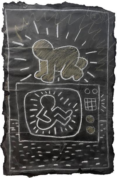 Keith Haring Radiant Baby on TV