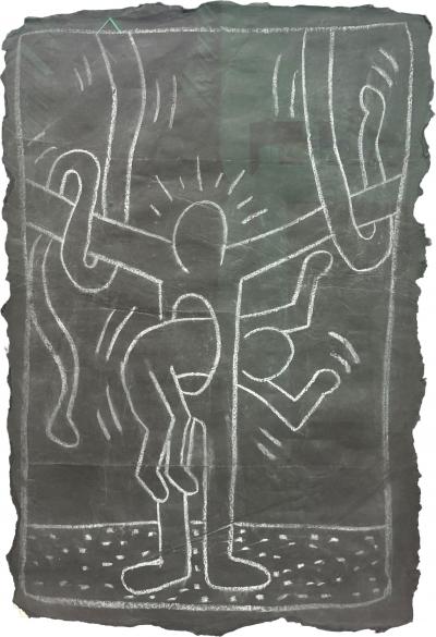 Keith Haring Spaghetti Arms Jump Through Torso
