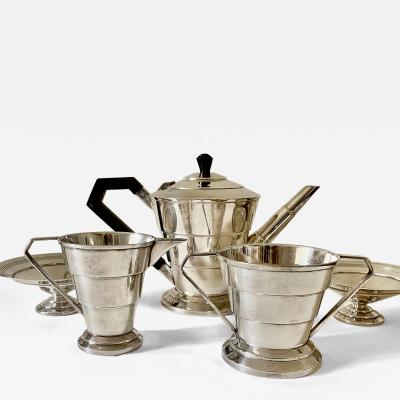 Keith Murray Keith Murray Tea Coffee Set circa 1935 for Mappin Webb