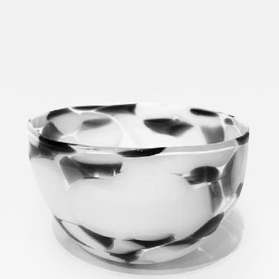 Keith Rowe OLIVE BOWL Black white bowl 