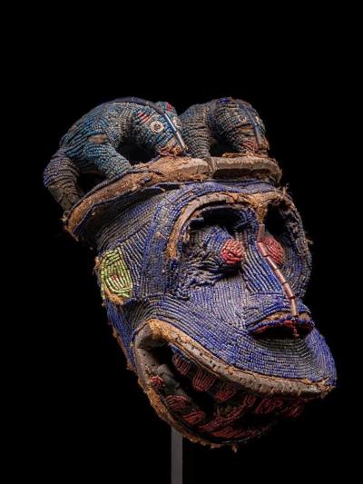 Kekum Njang mask representing the King Fon in the form of a gorilla