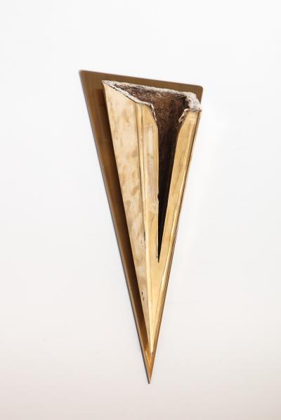 Kelly Kiefer Pair of Bronze Sconces by Kelly Kiefer Large