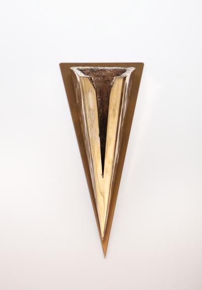 Kelly Kiefer Pair of Bronze Sconces by Kelly Kiefer Large