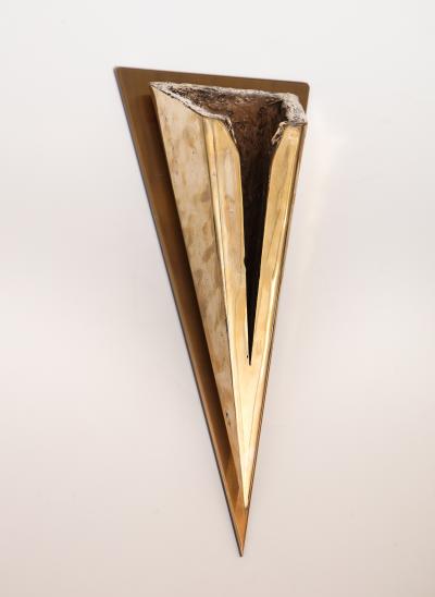 Kelly Kiefer Pair of Bronze Sconces by Kelly Kiefer Large