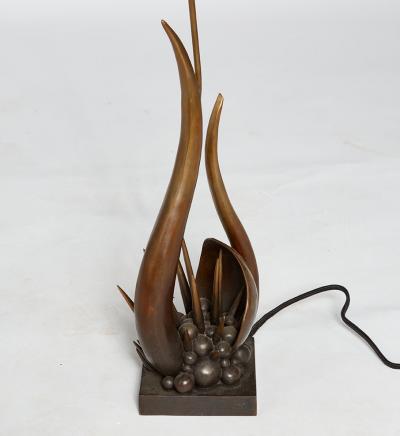 Kelly Kiefer Sculpted Bronze Table Lamp London by Kelly Kiefer