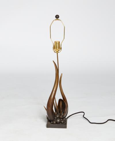 Kelly Kiefer Sculpted Bronze Table Lamp London by Kelly Kiefer