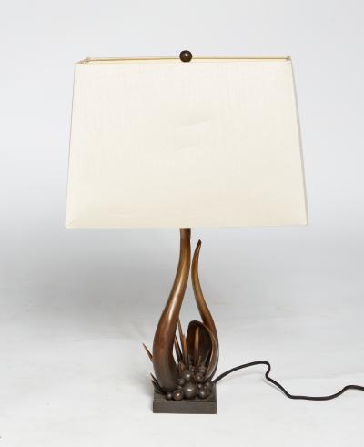 Kelly Kiefer Sculpted Bronze Table Lamp London by Kelly Kiefer