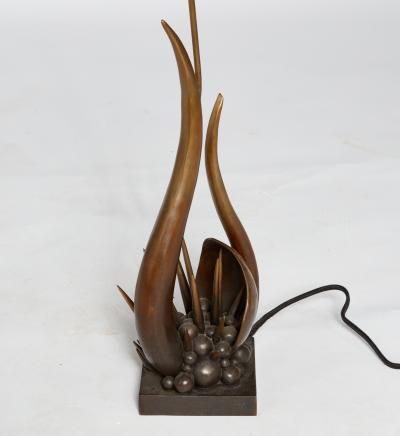 Kelly Kiefer Sculpted Bronze Table Lamp London by Kelly Kiefer