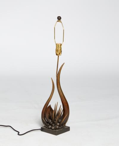 Kelly Kiefer Sculpted Bronze Table Lamp London by Kelly Kiefer