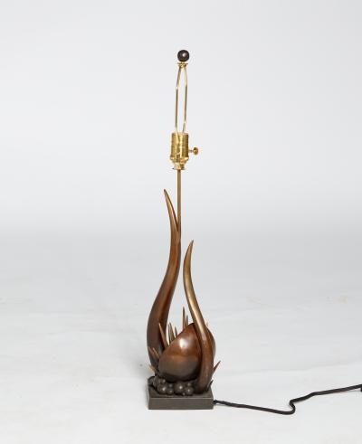 Kelly Kiefer Sculpted Bronze Table Lamp London by Kelly Kiefer