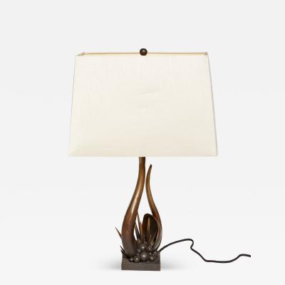 Kelly Kiefer Sculpted Bronze Table Lamp London by Kelly Kiefer