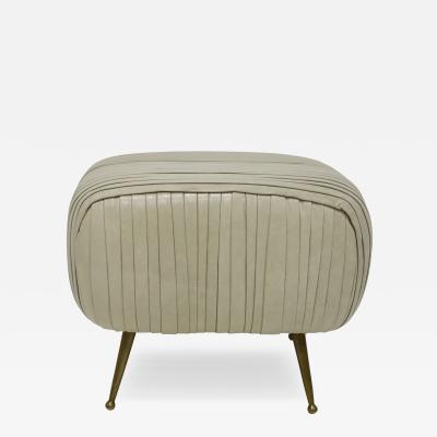 Kelly Wearstler Kelly Wearstler Souffle Ottoman in Rushed Leather
