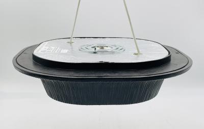 Kelly Wearstler Kelly Wearstler Utopia Round Flush Mount Light Aged Iron Fractured Glass