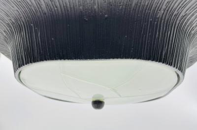 Kelly Wearstler Kelly Wearstler Utopia Round Flush Mount Light Aged Iron Fractured Glass