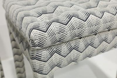 Kelly Wearstler Pair of Pillow Top Ottomans in Kelly Wearstler Fabric